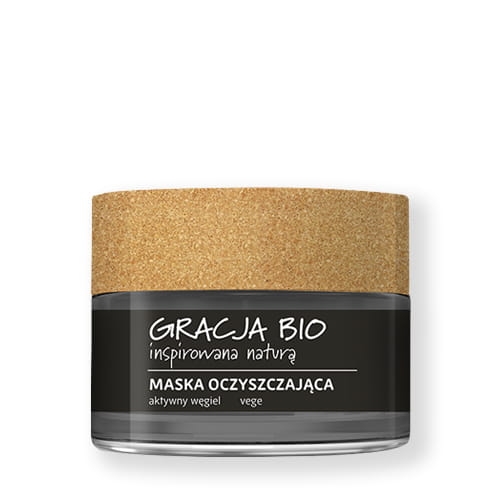 GRACJA BIO Maska oczyszczająca z czarnym węglem